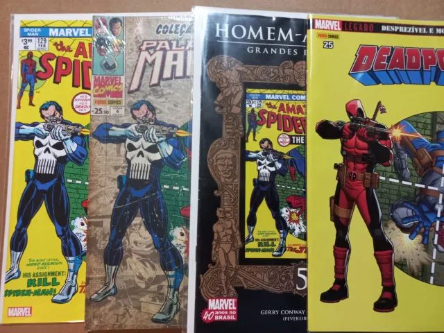 HQ Coleção Internacional Aranha, Justiceiro e Deadpool - Foto 2