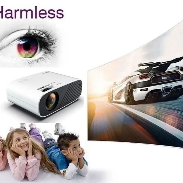 projetor with higher resolut 4k ultra hd 1920*1080 airplay wi-fi bluetooth louvor trabalho - Foto 2