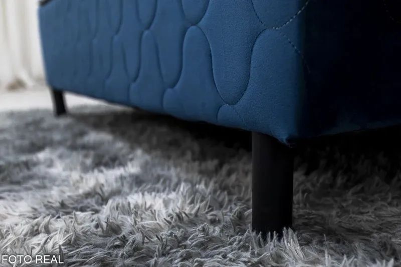 Colchão Casal Molas Ensacadas + Base Petróleo ALMOFADAS DE BRINDE  OFERTA rf75 - Foto 2