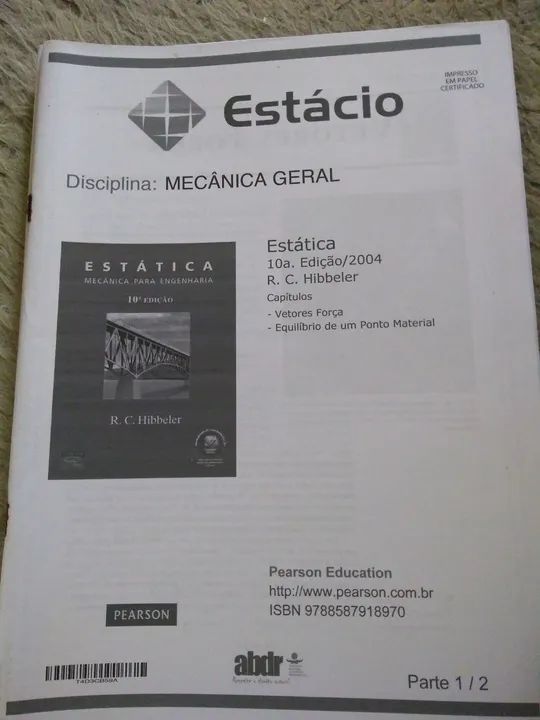 Lote de apostilas+ pasta da Estácio. - Foto 5