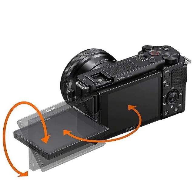 Câmera Digital Sony ZV-E10 24.2MP 3.0" Lente 16-50MM OSS - Nova na caixa! - Foto 4