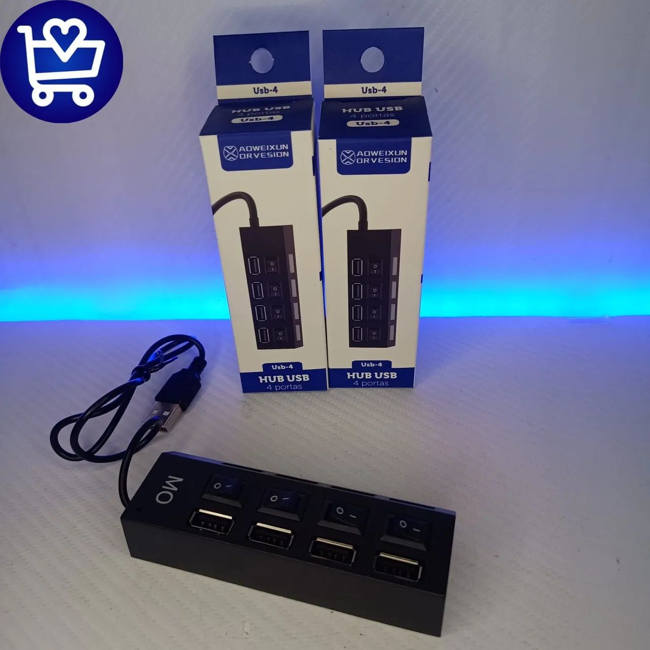 Hub USB 4 Portas - Novo (entrega grátis)