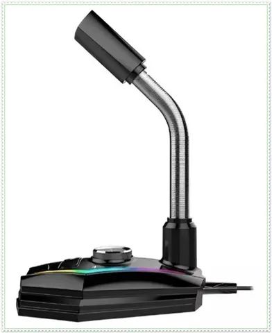 Microfone Gamer com Led RGB Usb para PC, Notbook - Foto 5