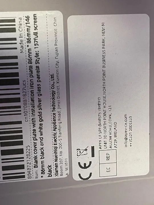 Kit com 8 Tampas Cega em Vidro Preto ( Espelho para tomada) 14x8 - Foto 5