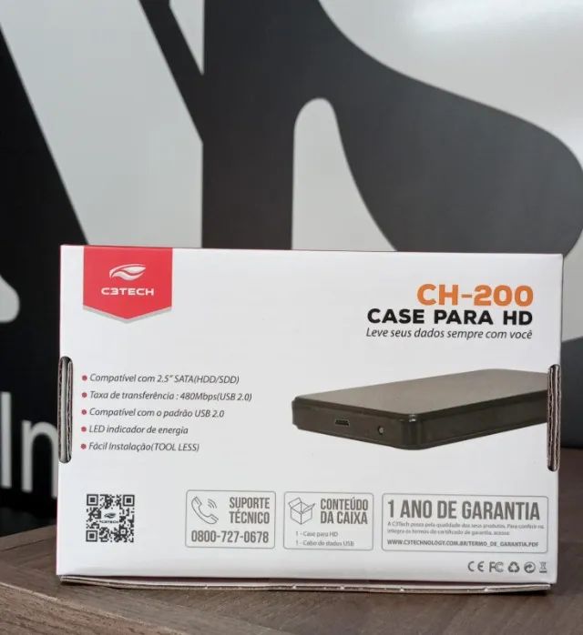 Case Gaveta Para Hd Externo 2,5" C3tech CH-210 - Foto 3