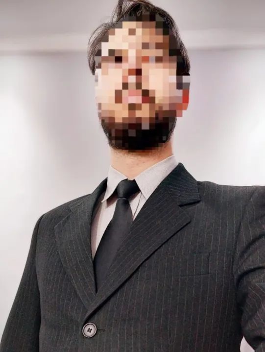 Terno de 3 botões, Garbo, preto com discreta risca de giz - Foto 4
