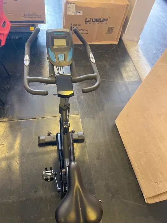 Bike De Spinning O'neal Tp1000 Semi Profissional 15 Níveis Cor Preto - Foto 3