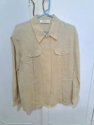 Blusa- Camisa feminina Linho - Foto 2