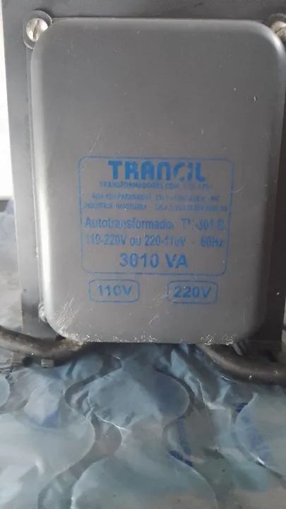 Transformador -3.010 VA - Bivolt - Ótima Conservado