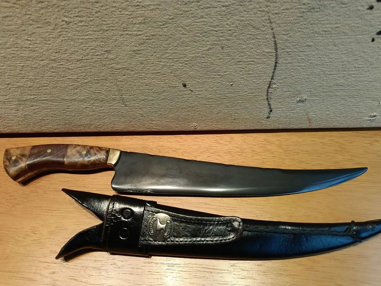 Faca churrasco aço carbono 1070 - Foto 3