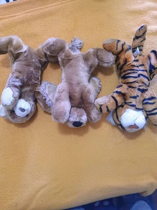 Pelúcias:Tigre, cachorro e Urso - Foto 2