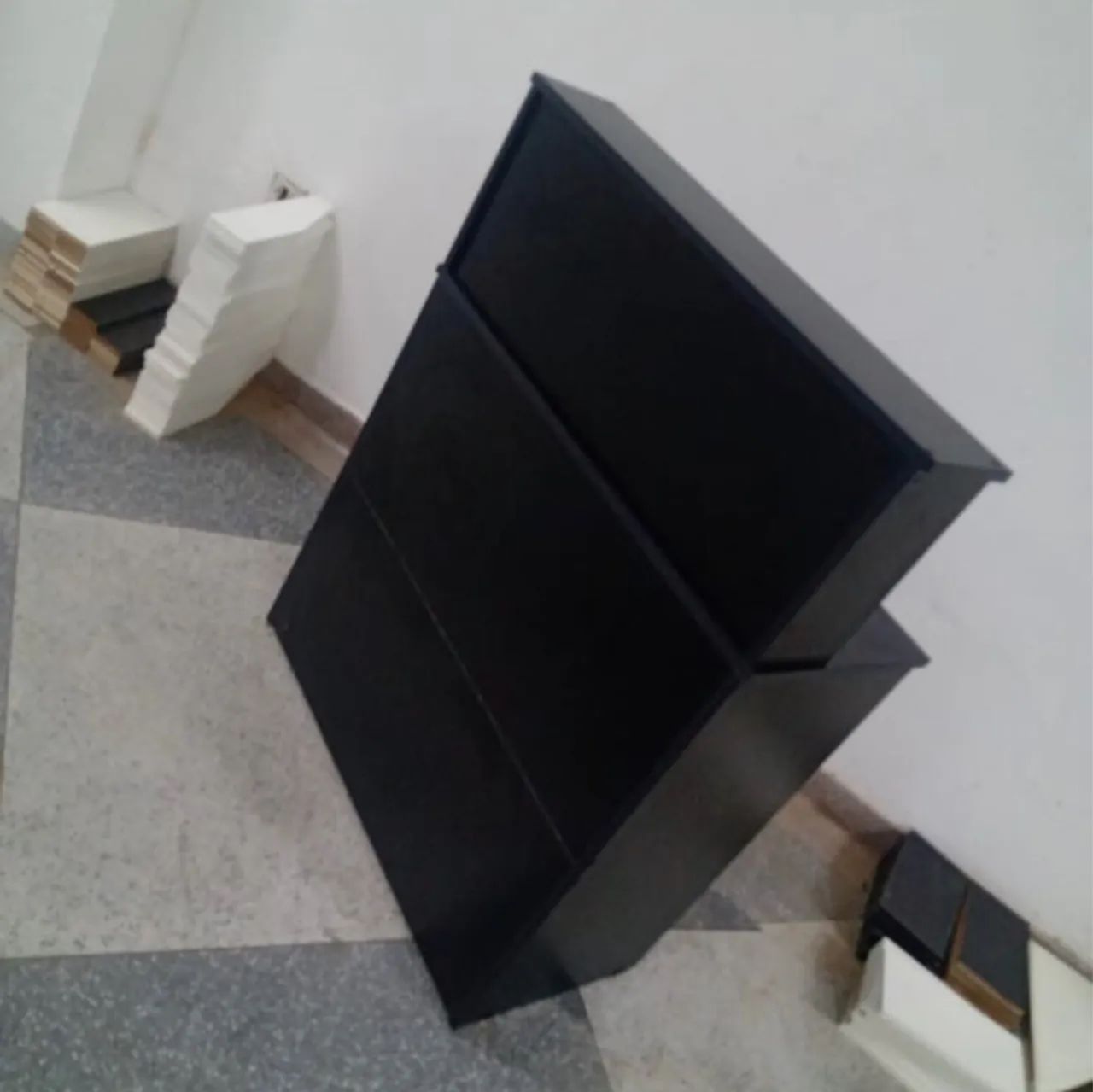 BALCÃO CAIXA RECEPÇÃO MDF PRETO - Foto 4
