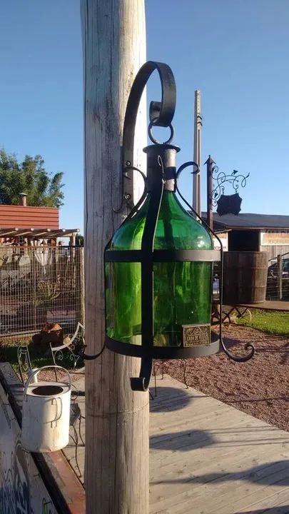 Luminárias em Ferro Forjado com Garrafão exclusivas na CasaDeFerro - Foto 4