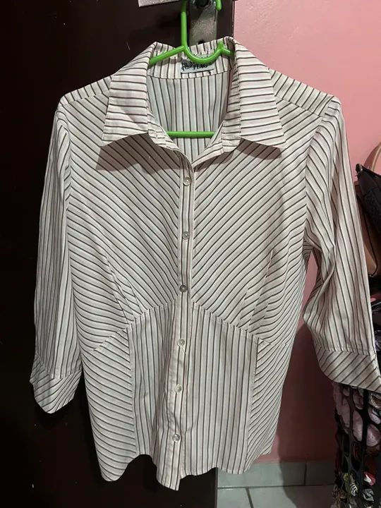 Camisa social listrada TAM G