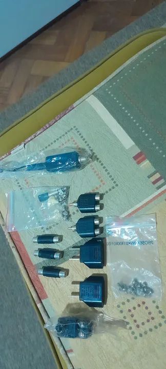 Kit de Adaptadores para Áudio e Vídeo - Novo e Completo - Foto 4