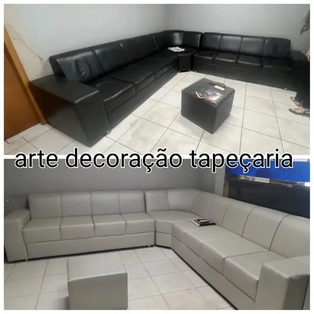 Reforma de sofá retrátil reclináveis no tecido courissimo  - Foto 3