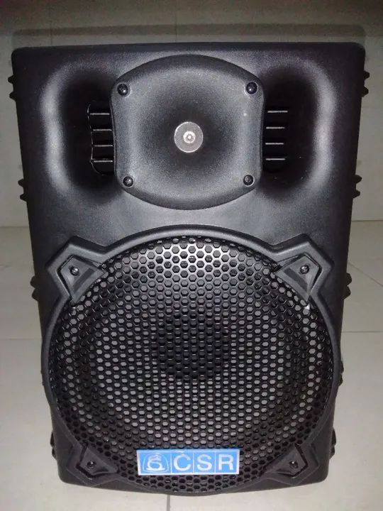 Caixa Injetada Csr 2500  Ativa e Passiva Falante 10 Titanio 150w Rms Cor Preto