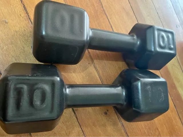 Halter sextavado emborrachado 10kg