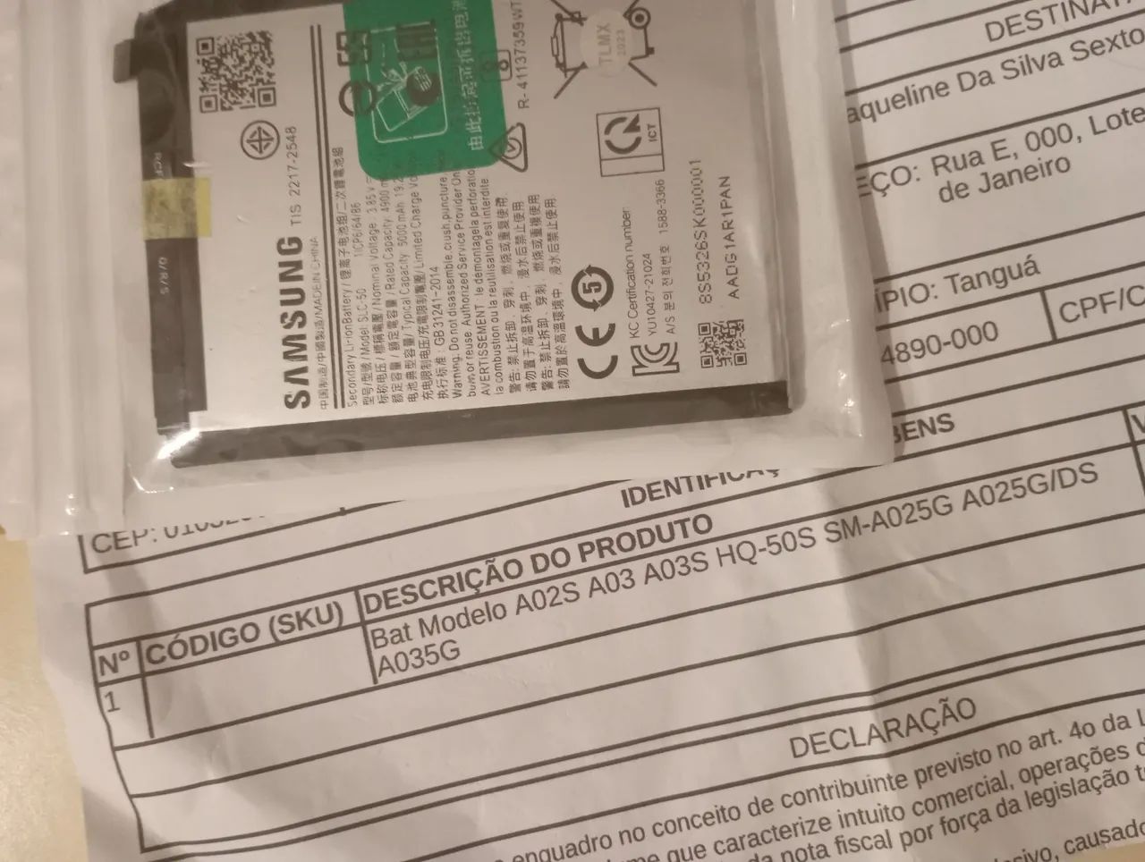 Bateria Samsung Original