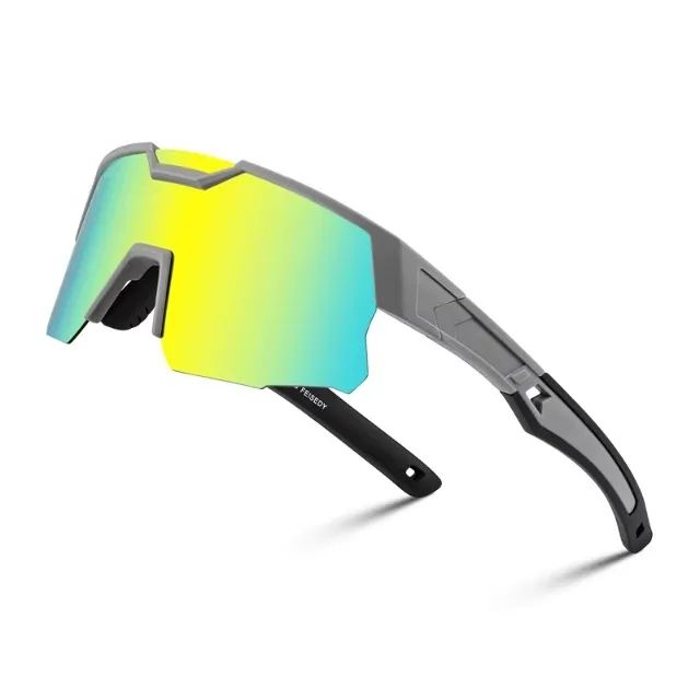 Óculos de Sol Esportivos para Ciclismo, Lente com Proteção UV, Lente Espelhada