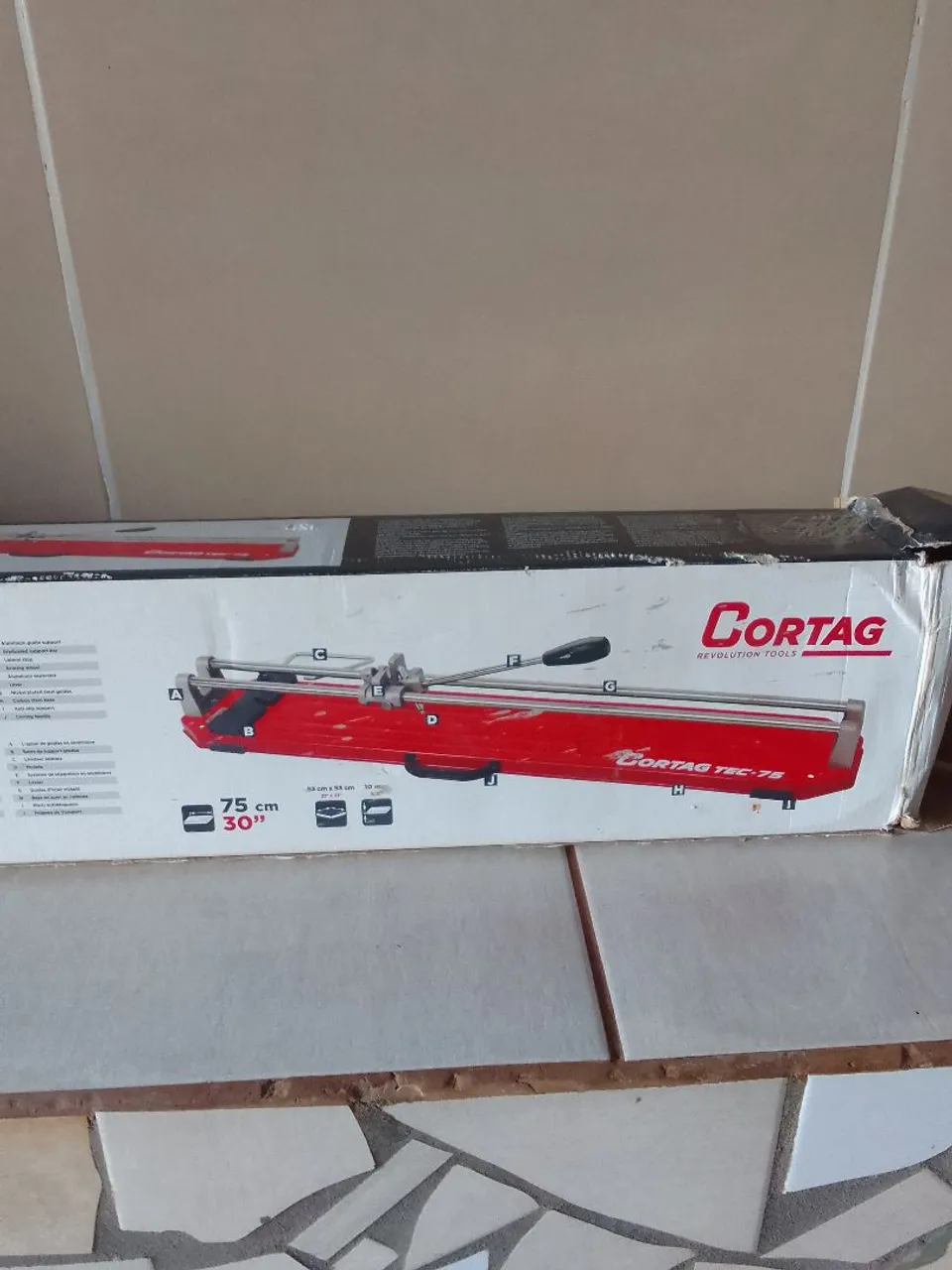 Cortador de cerâmica Cortatg TEC-75 75cm
