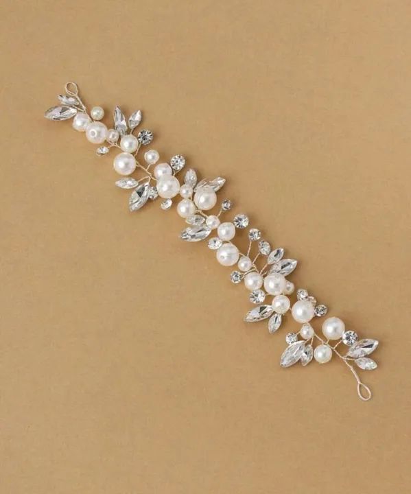 Grinalda de pérolas e cristais Nova  - Foto 4