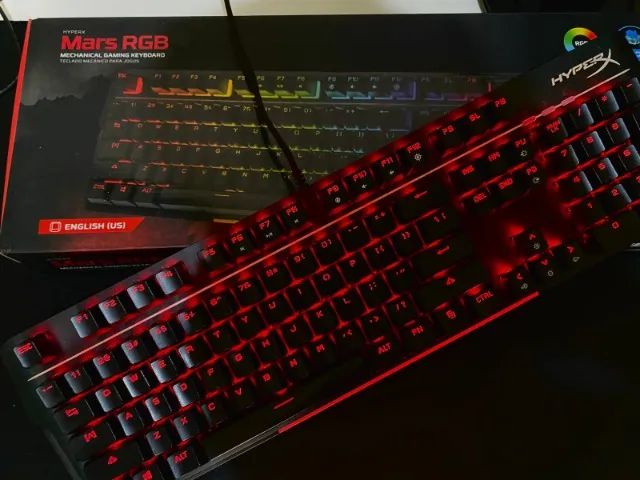 Gaming Keyboard, Hyperx Mars, Rgb, Mechanical Us, Outemu Blue Switch - HX-KB3BL3-US/R4.64289270800515120