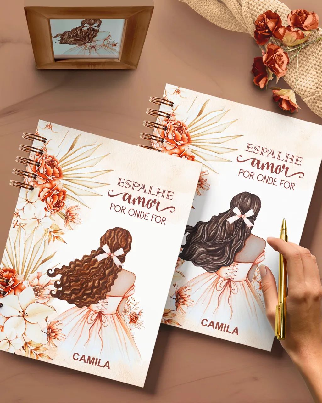 Caderno floral com versículos - Foto 5