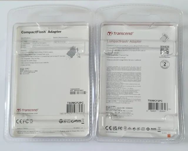 Adaptador Transcend Pcmcia Para Compact Flash Cf Amarelo, Ou Prata - Foto 2