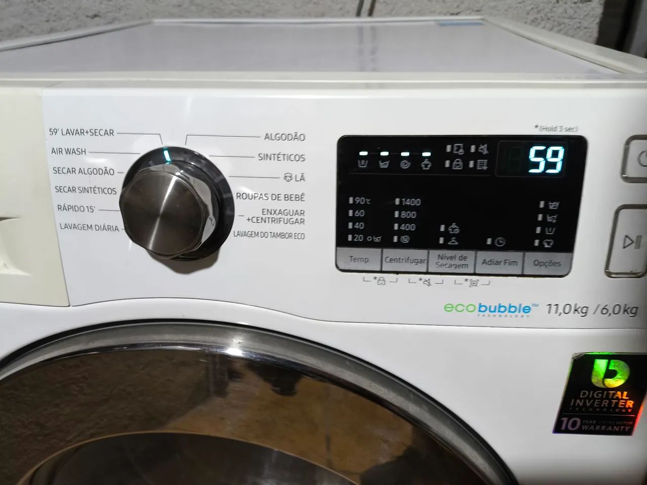 Máquina de Lavar e Secar Samsung 11kg EcoBubble - Foto 4
