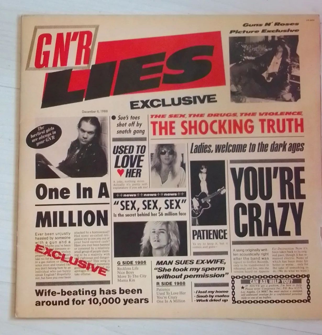 Disco de vinil (LP) - Guns n' Roses - Lies