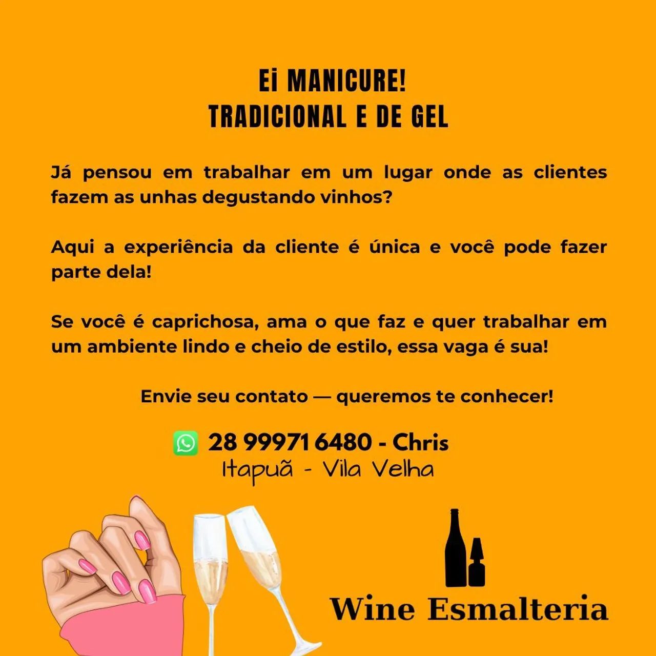 Vaga manicure tradicional 