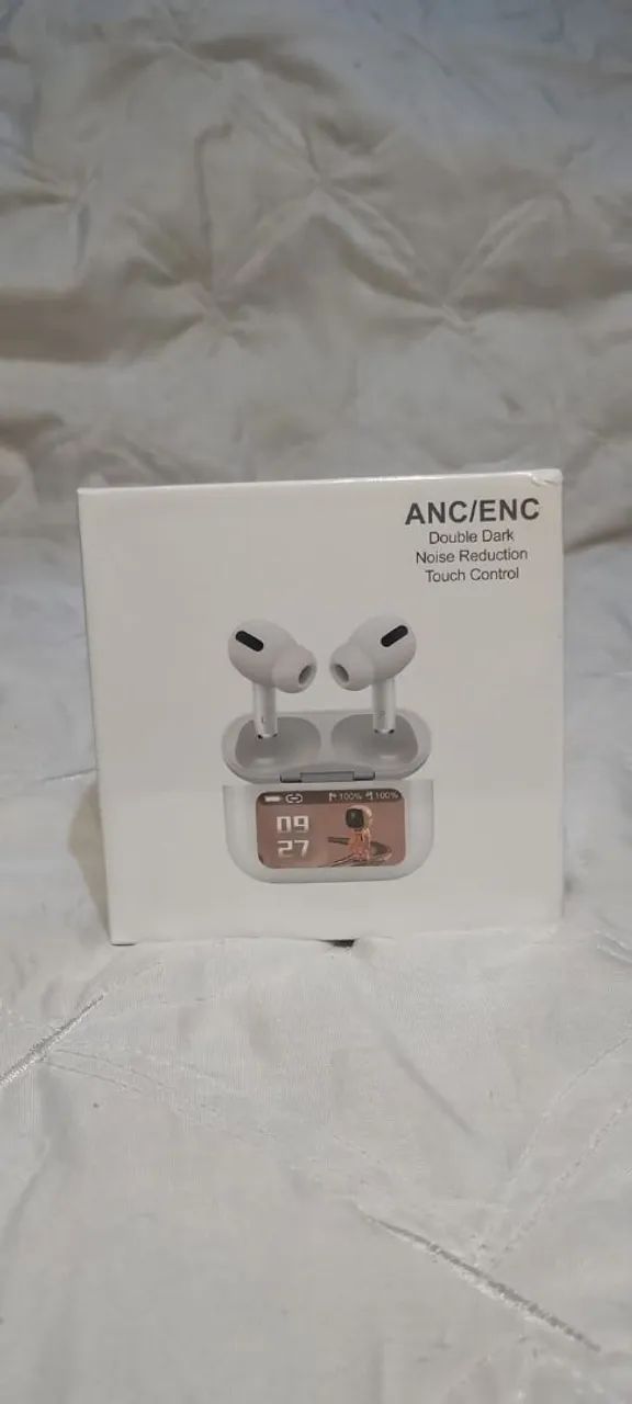 Fones de Ouvido Bluetooth com ANC e Tela Touch