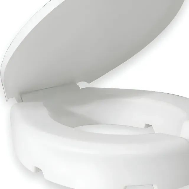 Elevated Toilet Seat with Lid, 7.5 cm