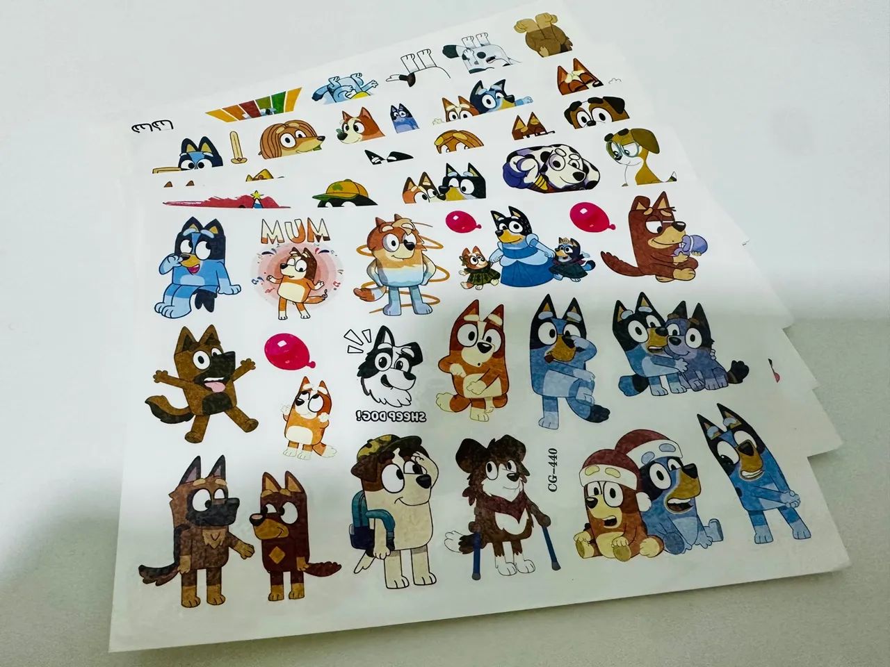Tatuagem Infantil Bluey e Bingo  - Foto 3