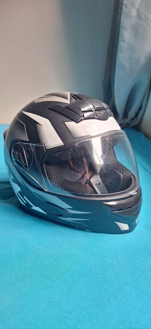 Capacete Fechado Para Moto Mixs Mx2 Storm Pro Tork tamanho 58 - Foto 2