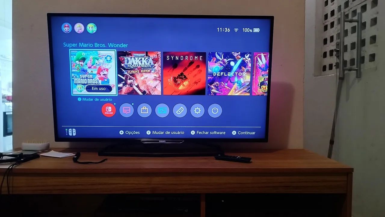 Nintendo Switch - + microSD 128GB e jogos instalados  - Foto 2