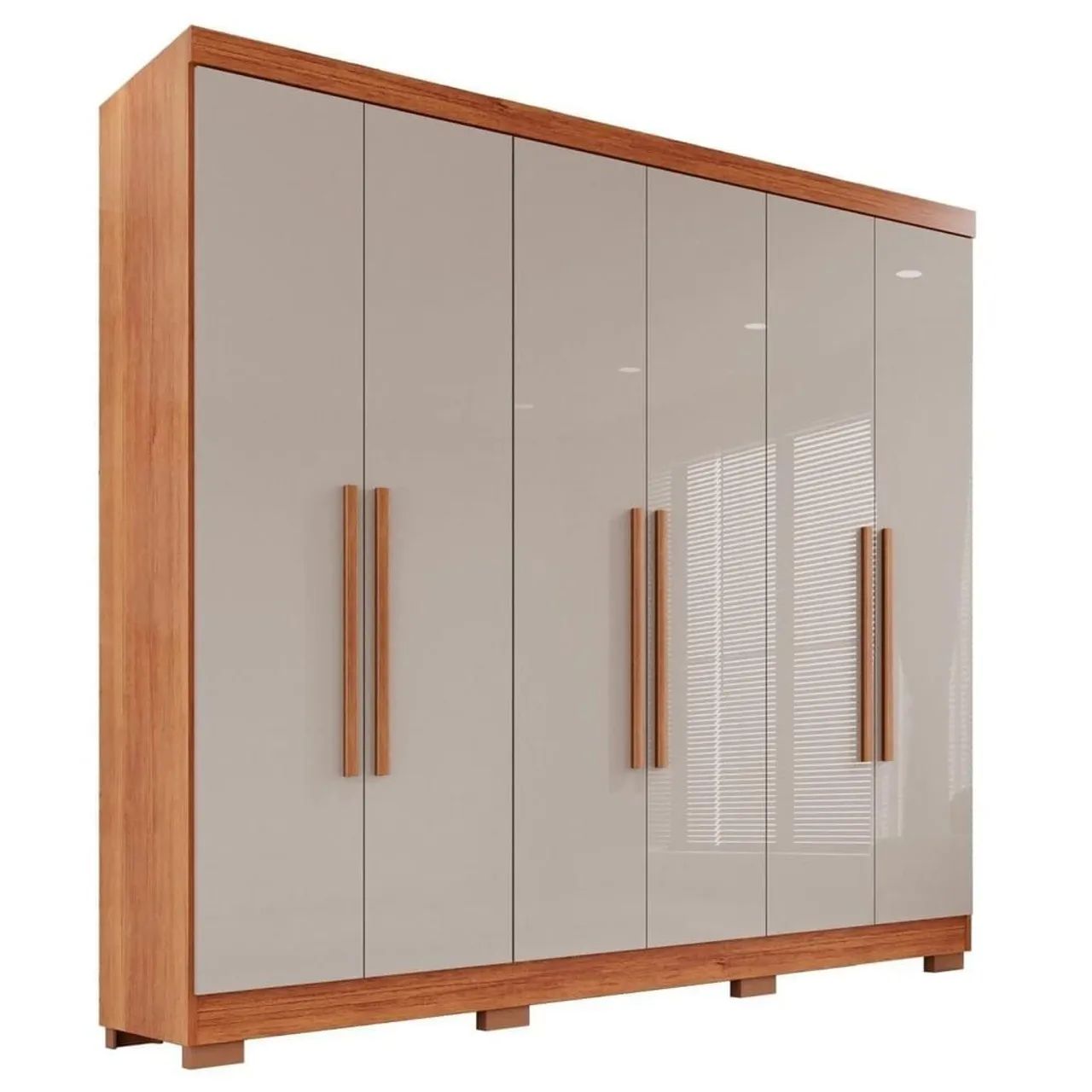Promoção ? Guarda-Roupa 6 Portas Amadeirado - Foto 2