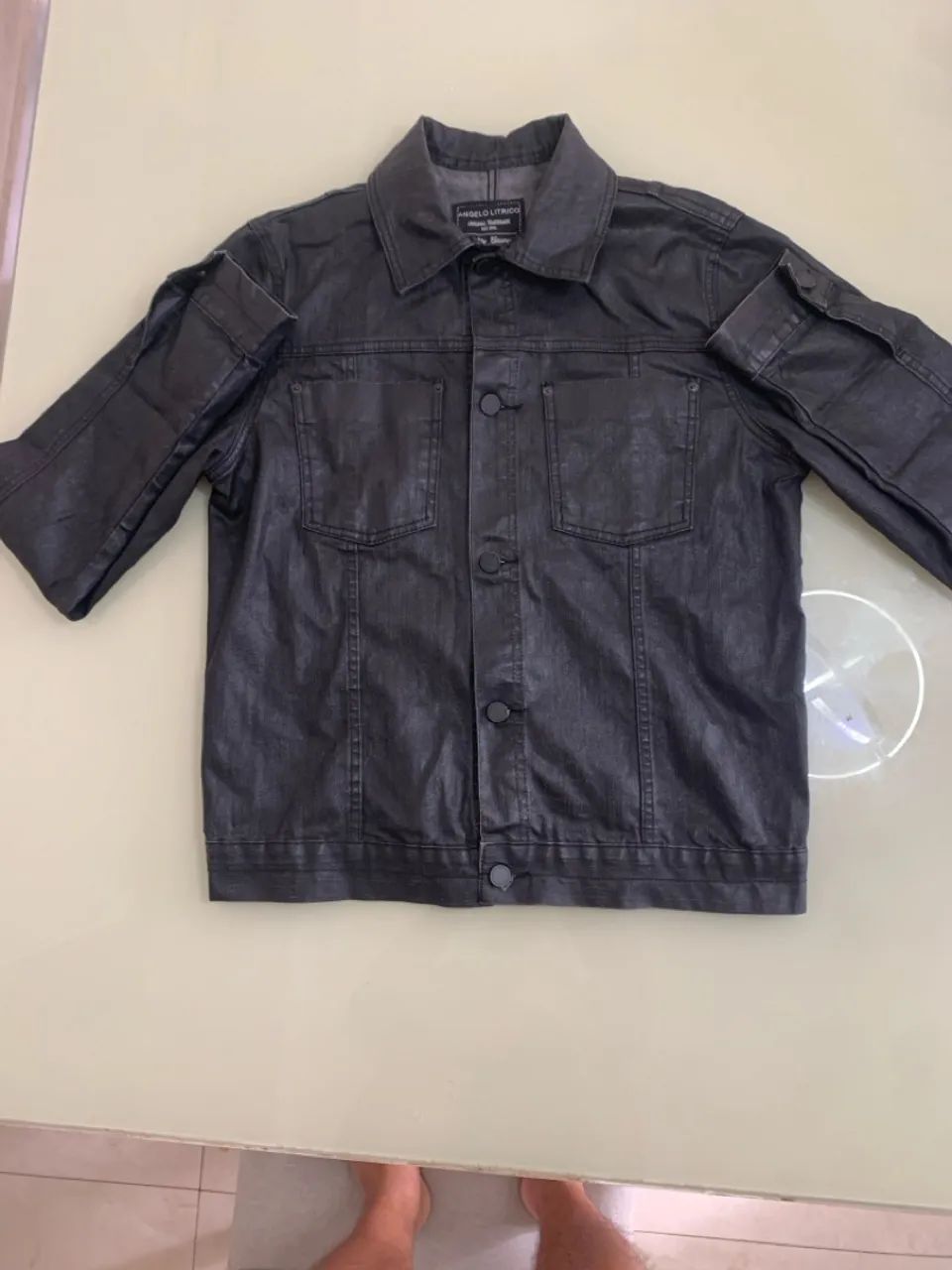 Jaqueta Jeans Angelo Litrico Preta