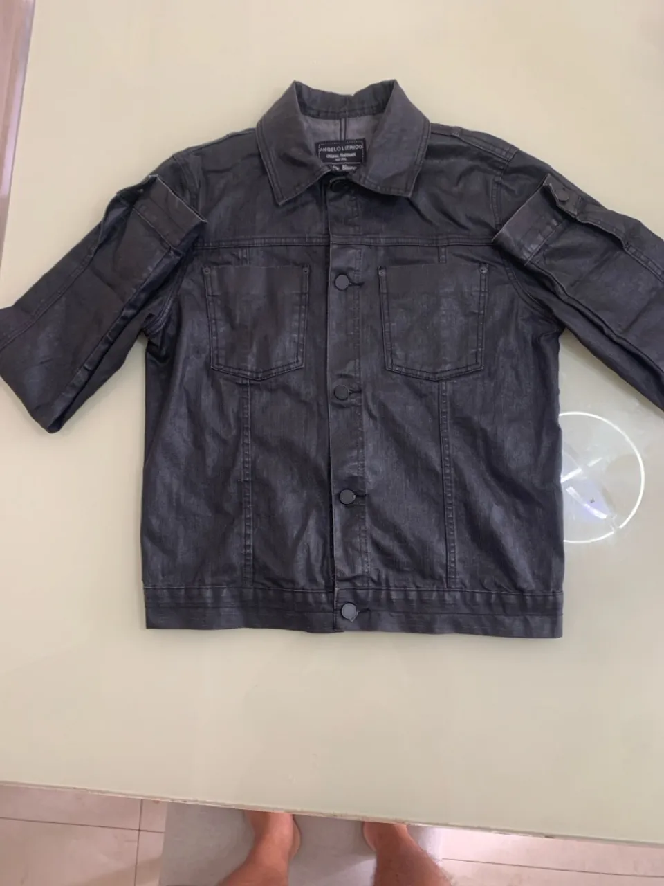 Jaqueta Jeans Angelo Litrico Preta