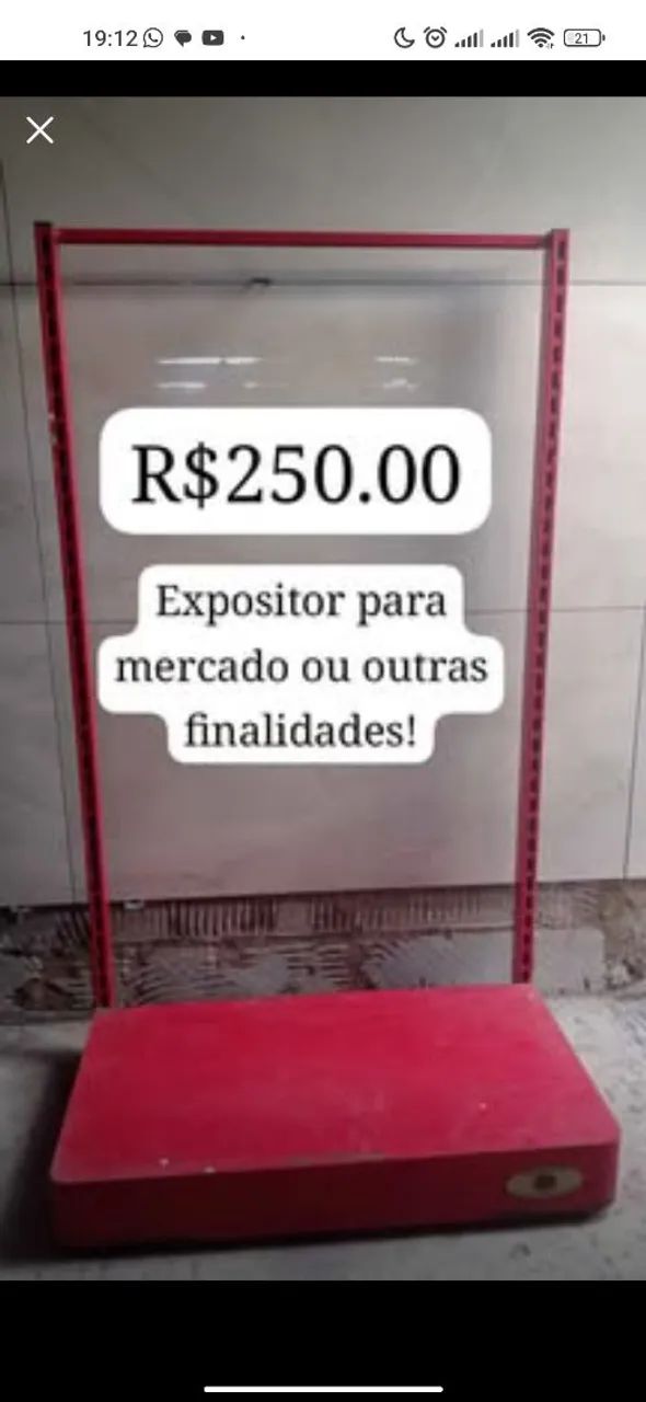 Expositor para mercado ou outras finalidades