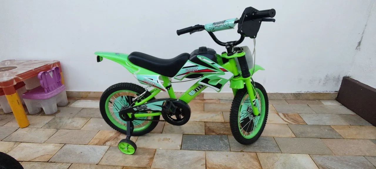 Bicicleta Unitoys Aro 16 Moto Cross Novíssima