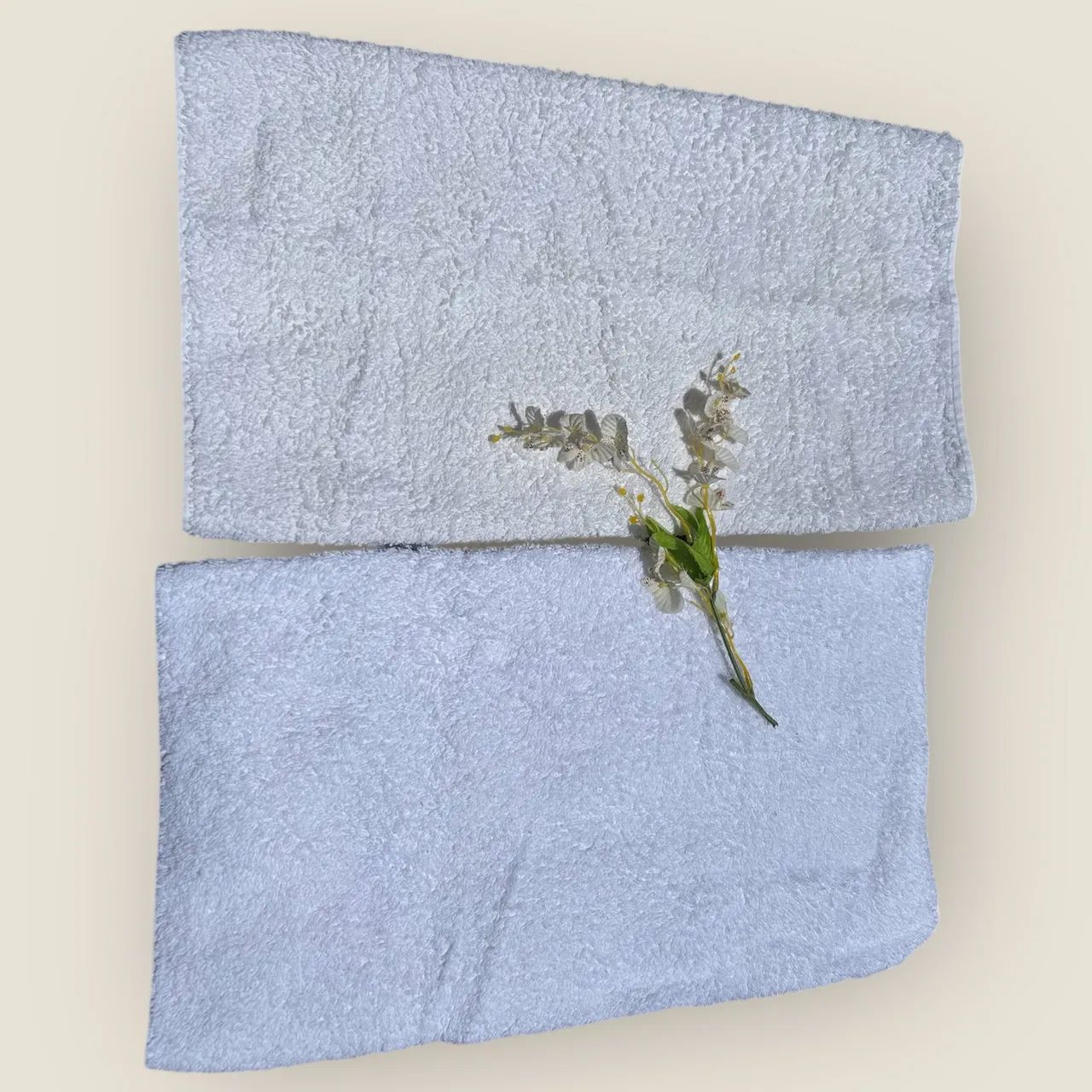 Kit 2 Toalhas de Rosto Grandes Artex e São Carlos - Brancas - Foto 4