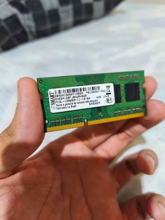 Memória RAM 4GB DDR3 Smart Notebook Semi Nova Entrego e Instalo