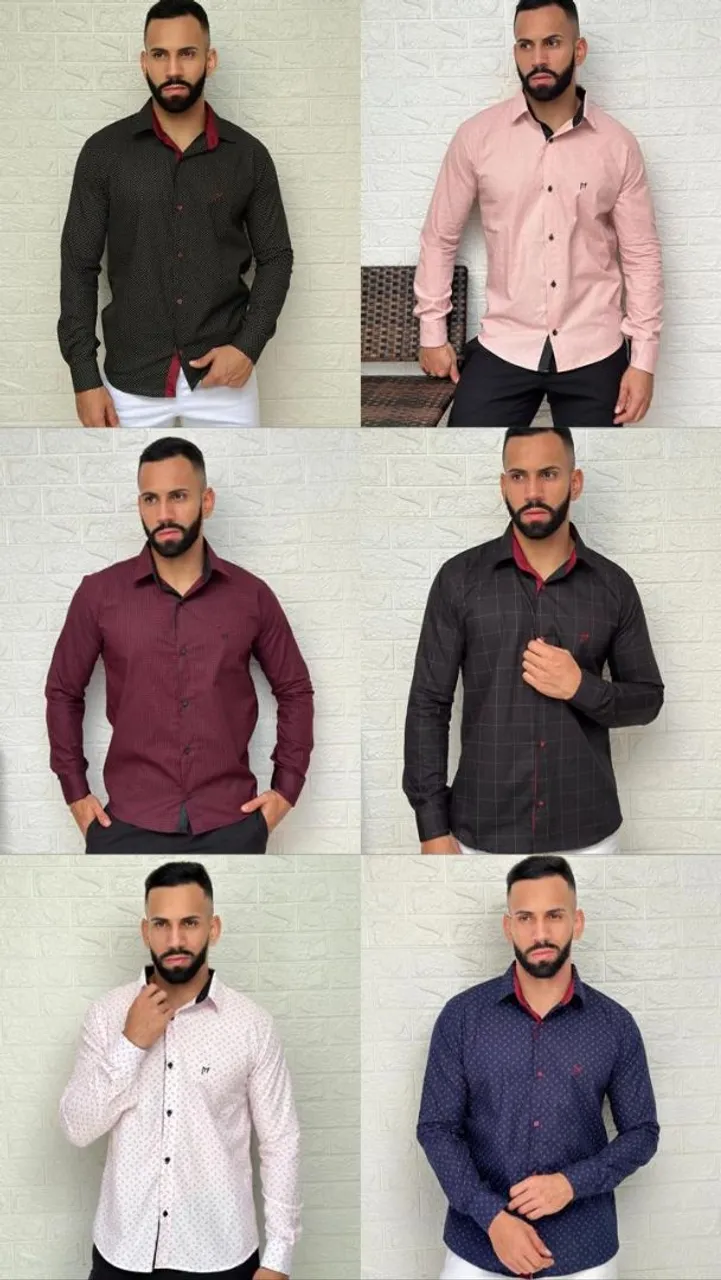 Camisa social masculino