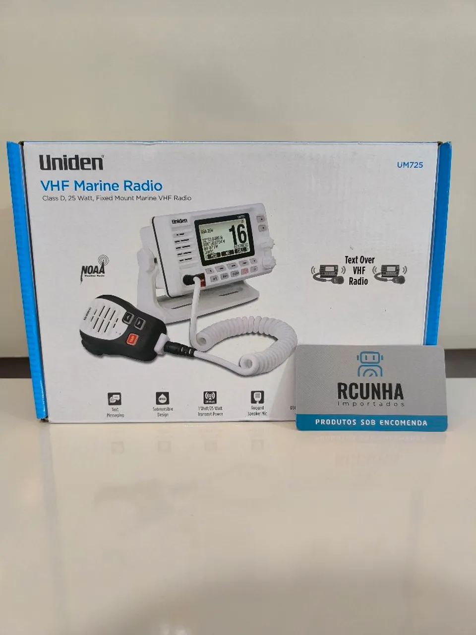 Rádio VHF Marítimo Uniden UM725