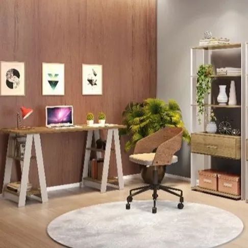 Home Office Mesa Vigor e Livreiro Emoção - Entrega e montagem grátis p/Fortaleza - Foto 3