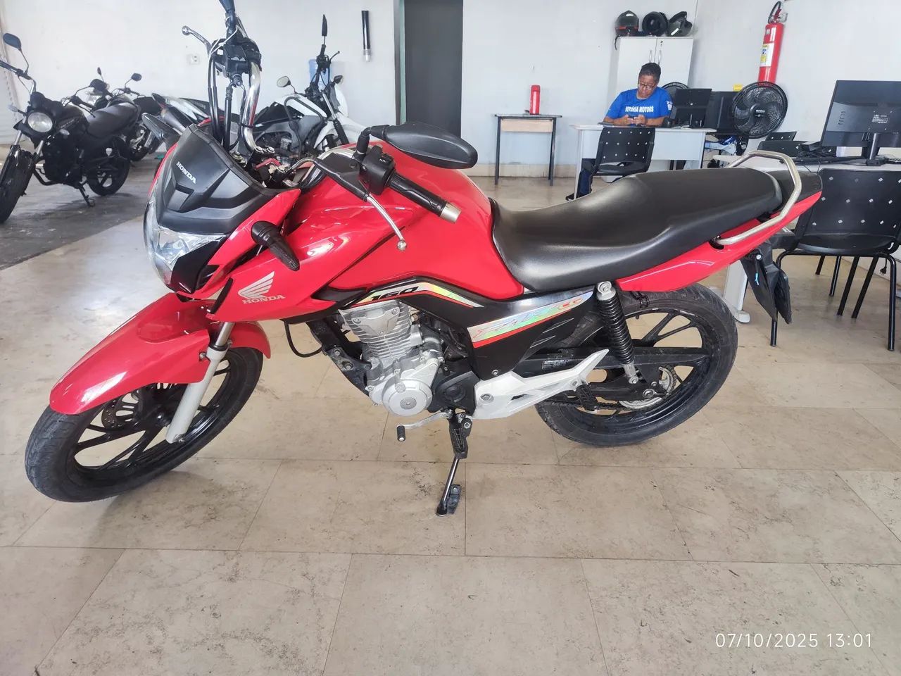HONDA CG FAN 160 VERMELHA 2024 SHALON MOTOS - Foto 3