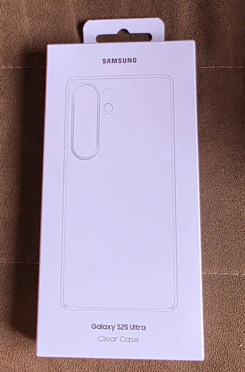 Capa Clear Case p/ Samsung S25 Ultra Original Nova e lacrada