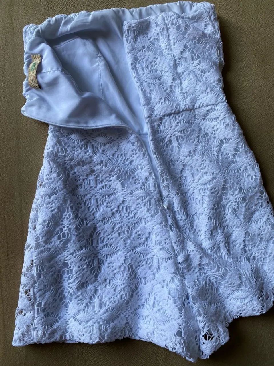 macacão branco renda - Foto 3